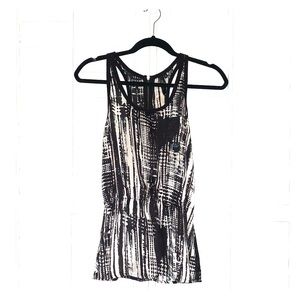 Small black poppy blouse